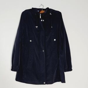 Calvin Klein black and silver‎ hoodie zip up jacket size L